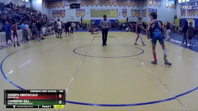 106 lbs Champ. Round 1 - Cameron Gill, Sebastian Hammerheads vs Joseph Obstaculo, Hollins HS