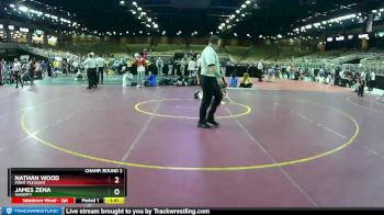 120 lbs Champ. Round 2 - Nathan Wood, Point Pleasant vs James Zena, Hagerty