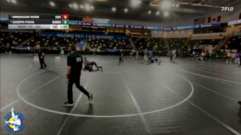 285 lbs Quarterfinal - Dreshaun Ross, Fort Dodge vs Joseph Favia, Aurora (Marmion Academy)