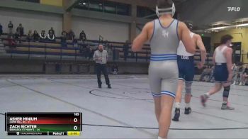 165 lbs Zach Richter, Bismarck St Mary`s vs Asher Minium, Camp Hill Hs