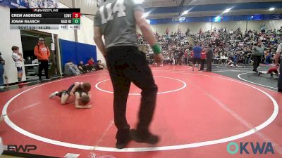 49 lbs Semifinal - Crew Andrews, Lincoln Christian vs Jonah Raasch, Black Fox Wrestling Club