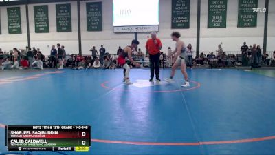 145-148 lbs Champ. Round 1 - Caleb Caldwell, Terminator Wrestling Academy vs Sharjeel Saqibuddin, Trevian Wrestling Club