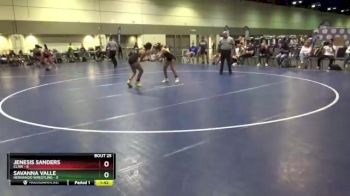 105 lbs Round 7 (8 Team) - Jenesis Sanders, CLAW vs Savanna Valle, Hernando Wrestling