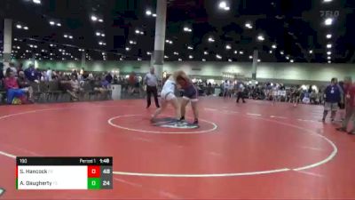 190 lbs Round 7 (8 Team) - Aliyah Daugherty, Hawkstyle MX Elite vs Shelbie Hancock, Indiana Ice