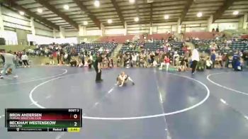 48 lbs Quarterfinal - Bron Andersen, Morgan Wrestling Club vs Beckham Westenskow, Westlake