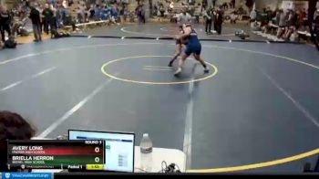 125 lbs Round 3 - Briella Herron, Bethel High School vs Avery Long, Palmer High School
