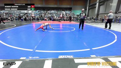52 lbs Quarterfinal - Robert Horton, Cory Clark Wrestling vs Israel Jimenez, Rising Sun Wrestling Club