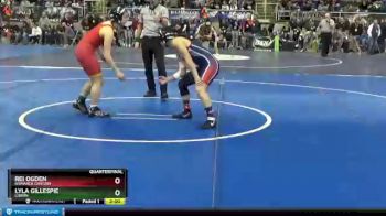 130 lbs Quarterfinal - Rei Ogden, Bismarck Century vs Lyla Gillespie, Lisbon
