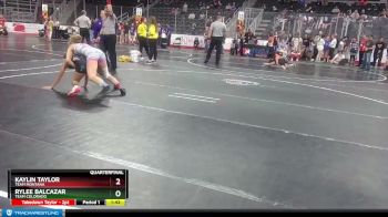 106 lbs Quarterfinal - Kaylin Taylor, Team Montana vs Rylee Balcazar, Team Colorado