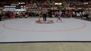 115 lbs Champ. Round 1 - Taylor Creadick, Pratt HS vs Brinlee Hartman, Wellsville Hs