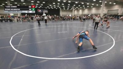 117 lbs 3rd Place Match - Cael Combs, Sebolt Wrestling Academy vs Stone Helmrichs, Immortal Athletics WC