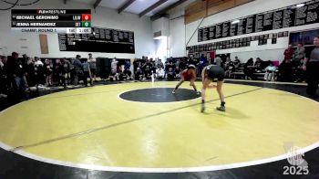 83 lbs Champ. Round 1 - Michael Geronimo, Lion Of Judah WA vs Jenna Hernandez, Dethrone