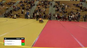 80 lbs Cons. Semi - Cash Tolzman, Summit Wrestling Academy vs Robbie Crawford, No Nonsense Wrestling