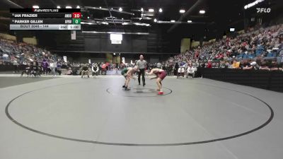 150 lbs Champ. Round 1 - Emerson Tjaden, DeSoto HS vs Roberto Macias, Hays