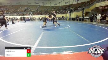 140 lbs 3rd Place - JACK LUSK, Darko Valley Wolfpak vs Travis Cox, Cleveland Take Down Club