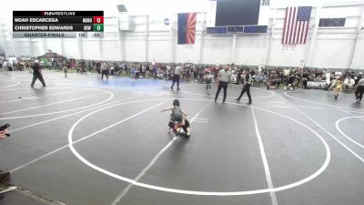 46 lbs Quarterfinal - Noah Escarcega, Manu WC vs Christopher Edwards, New Mexico Outlaws