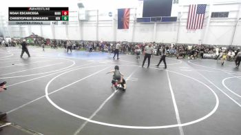 46 lbs Quarterfinal - Noah Escarcega, Manu WC vs Christopher Edwards, New Mexico Outlaws