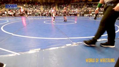 61 lbs Round Of 16 - Riley Keim, Wagoner Takedown Club vs Quinn Horne, Springdale Youth Wrestling Club