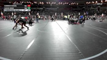 95 lbs Consi Of 8 #2 - Cadence Dangel, Wall Knights vs Alexis Grier, Dragon Rtc