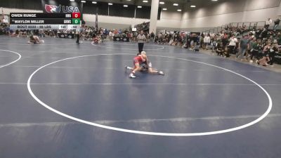 86 lbs Cons. Rd Of 16 - Owen Runge, Hawkeye Wrestling Academy vs Waylon Miller, Greater Heights Wrestling Club