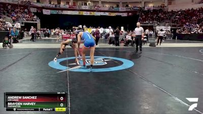 5A 114 lbs 5th Place Match - Brayden Harvey, Farmington vs Andrew Sanchez, Los Lunas