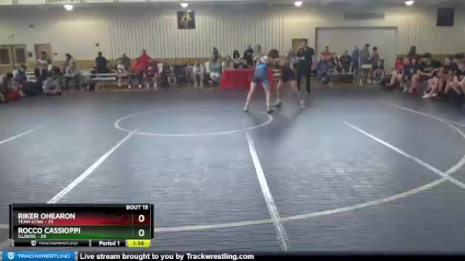 102 lbs Placement Matches (8 Team) - Riker Ohearon, Team Utah vs Rocco ...