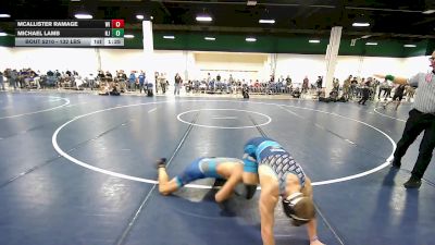 132 lbs Consi Of 64 #1 - Michael Lamb, NJ vs McAllister Ramage, WI