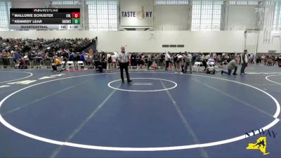 120 lbs Quarterfinal - Kennedy Lear, Divas Of Destruction Wrestling Club vs Mallorie Schuster, Club Not Listed