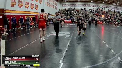 150 lbs Cons. Round 4 - Logan Householder, Sheridan vs Ben Hegler, Brecksville-Broadview Hts.