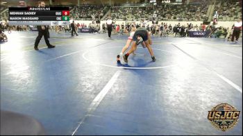 84 lbs Consi Of 8 #1 - Mehran Sadiev, Gracie Barra Westchase vs Mason Maggard, Claremore Wrestling Club