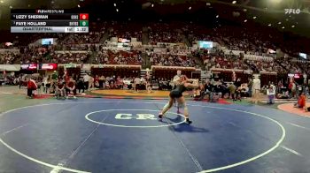 G - 140 lbs Quarterfinal - Faye Holland, Beaverhead Co. (Dillon) / Twin Bridges / Sheridan Girls vs Lizzy Sherman, Billings Senior High School Girls