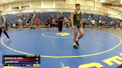 138 lbs Cons. Round 4 - Marciellos Coste, OH vs Brenden Rayl, IL