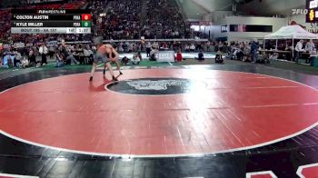 6A 157 lbs Quarterfinal - Colton Austin, Post Falls vs Kyle Miller, Post Falls