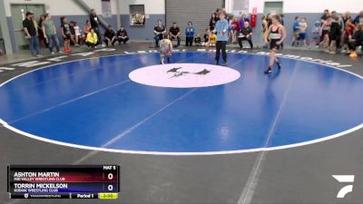 108 lbs X Bracket - Ashton Martin, Mid Valley Wrestling Club vs Torrin Mickelson, Kodiak Wrestling Club