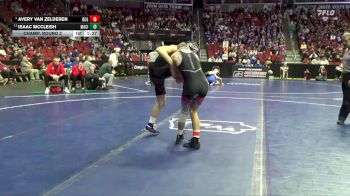 3A-132 lbs Champ. Round 2 - Isaac McCleish, Mason City vs Avery Van Zelderen, Dallas Center-Grimes