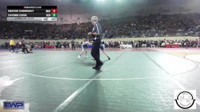 94 lbs Consi Of 16 #1 - Keaton Chernisky, Broken Arrow vs Cayden Cook, Deer Creek Wrestling