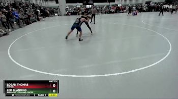 157 lbs Cons. Round 2 - Logan Thomas, Illinois vs Leo Blanding, Kansas City Training Center