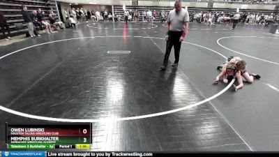 103 lbs Round 3 - Memphis Burkhalter, Sarbacker Wrestling Academy vs Owen Lubinski, Mauston Talons Wrestling Club