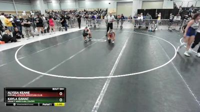 140 lbs Cons. Round 4 - Kayla Ganac, Legacy Wrestling Center vs Alyssa Keane, Natural Athlete Wrestling Club