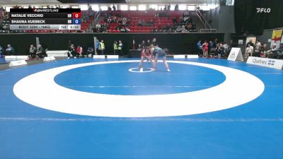 76kg Quarterfinal - Natalie Vecchio, Kingston WC vs Shauna Kuebeck, Brock WC