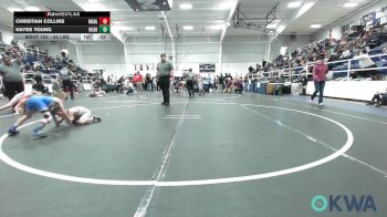 55 lbs Rr Rnd 3 - Christian Collins, Marlow Outlaws vs Hayes Young, Husky WC