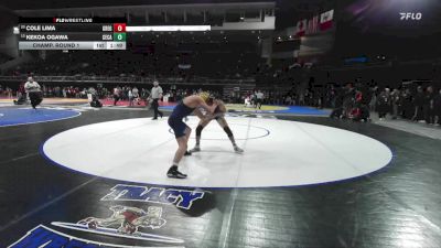 132 lbs Champ. Round 1 - Kekoa Ogawa, Central Catholic vs Cole Lima, Gregori