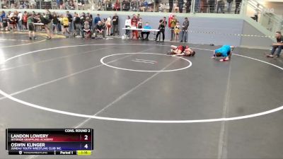84 lbs Cons. Round 2 - Oswin Klinger, Juneau Youth Wrestling Club Inc. vs Landon Lowery, Interior Grappling Academy