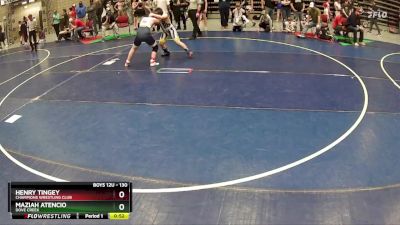 130 lbs Cons. Round 1 - Maziah Atencio, Dove Creek vs Henry Tingey, Champions Wrestling Club