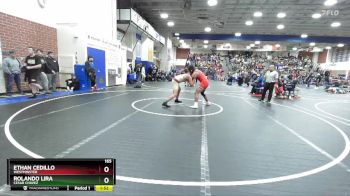165 lbs Champ. Round 1 - Ethan Cedillo, Westminster vs Rolando Lira, Cesar Chavez