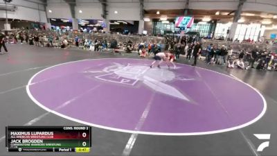 113 lbs Cons. Round 2 - Maximus Lupardus, All American Wrestling Club vs Jack Brogden, Cornerstone Warriors Wrestling Club