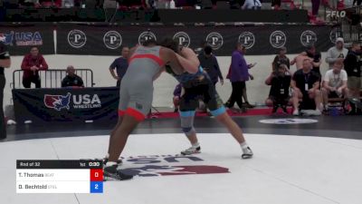92 kg Rnd Of 32 - Trent Thomas, Beat The Streets Cleveland vs Dillon Bechtold, Steller Trained Wrestling