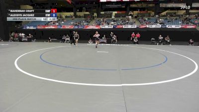 103 lbs 3rd Place Match - Alexsys Jacquez, Saint Mary vs Makennah Craft, Campbellsville