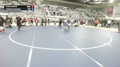 132 lbs 1st Place Match - David Wiehle, Mat Demon Wrestling Club vs Armani Quintana, Tri-Town Bullyz Wrestling