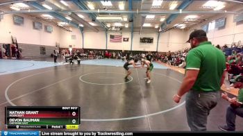 133-138 lbs Round 1 - Devon Bauman, Cheyenne East vs Nathan Grant, Moorcroft